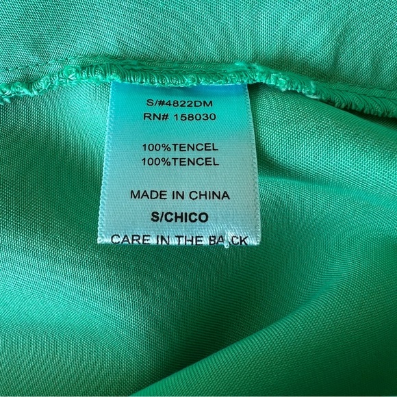 Green Tencel Button-up Dress - Small - Picture 9 of 14